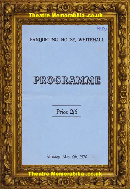 London Banqueting House Whitehall – Music Concert 1970
