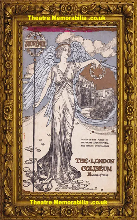 London Coliseum Grand Concert Aid Of Home Jewish Incurables 1914