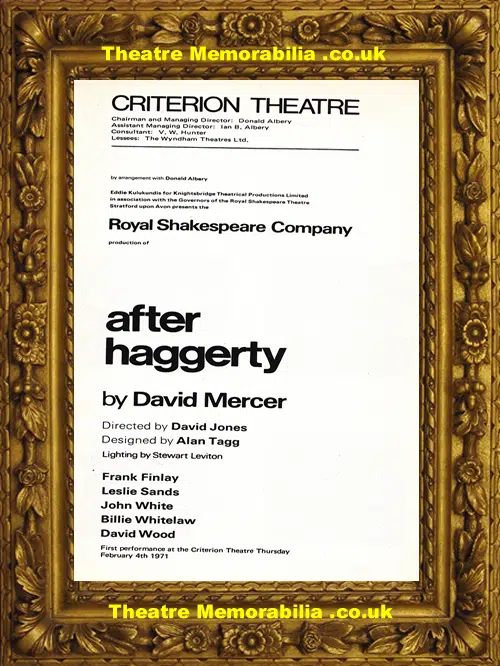 London Criterion Theatre - After Haggerty - 1971