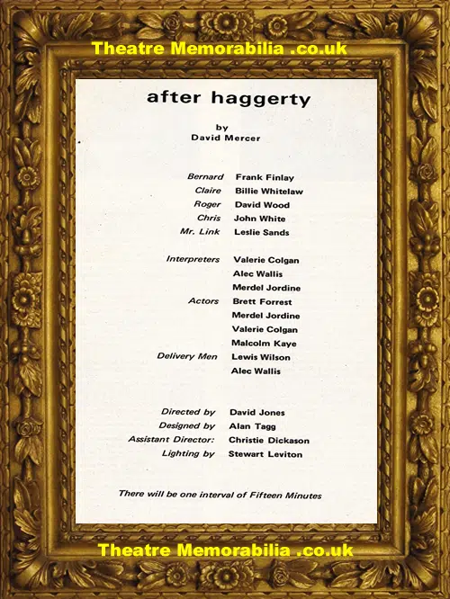 London Criterion Theatre - After Haggerty - 1971
