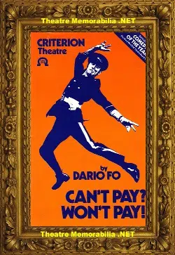 London Criterion Theatre – Can’t Pay Won’t Pay – 1983