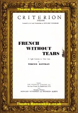 London Criterion Theatre – French Without Tears – 1936 Harrison