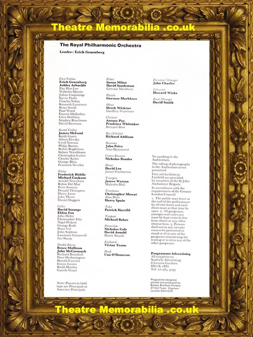London Croydon - Royal Philharmonic Orchestra 1975