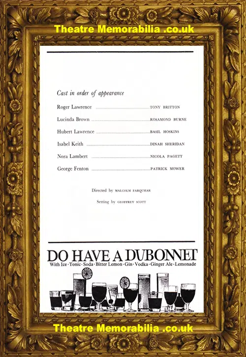 London Duchess Theatre - A Boston Story - 1968