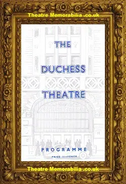 London Duchess Theatre – A Shred Of Evidence – 1960