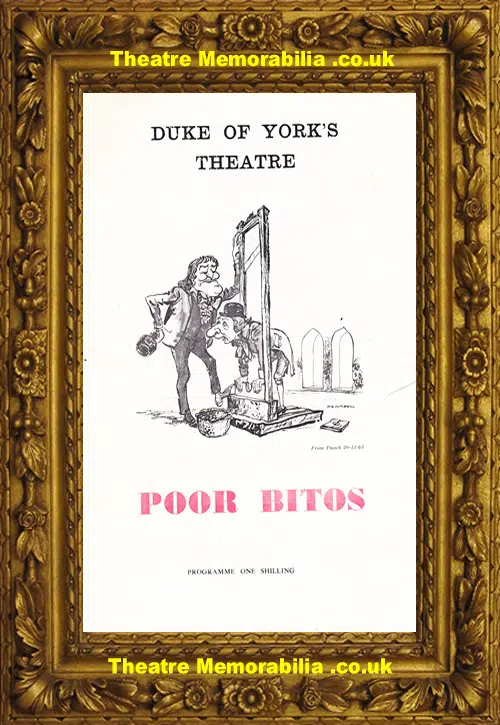 London Duke Of York Theatre - Poor Bitos - 1964 - Pleasence