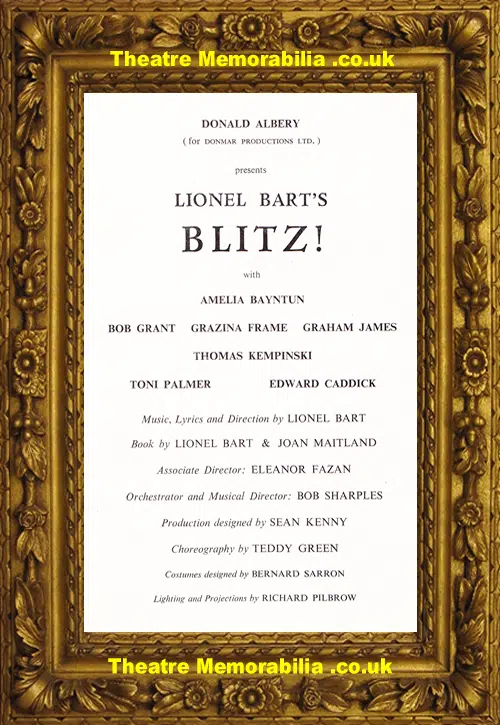 London Edmonton Regal Theatre - Blitz - 1962
