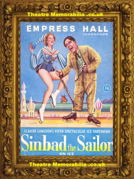 London Empress Hall Theatre – Sinbad The Sailor – 1954 N Wisdom
