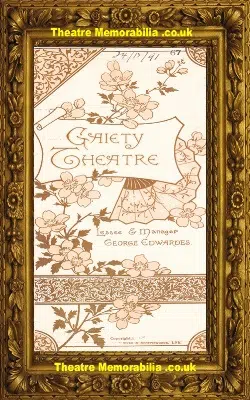 London Gaiety Theatre – Cinder Ellen – 1892