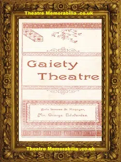 London Gaiety Theatre – Don Juan – 1893