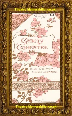 London Gaiety Theatre – Faust Up To Date – 1892