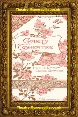 London Gaiety Theatre – In Town – 1893