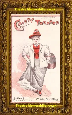 London Gaiety Theatre – The Shop Girl – 1894