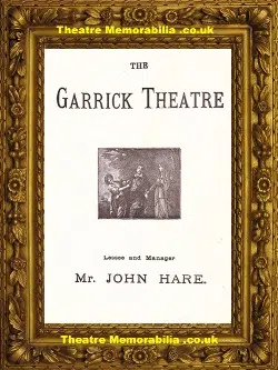 London Garrick Theatre – A Fool’s Paradise – 1892 – Antique