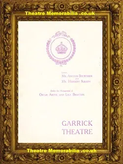 London Garrick Theatre – Kismet – 1911