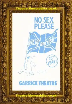 London Garrick Theatre – No Sex Please We’re British – 1985 15th