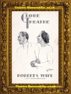 London Globe Theatre – Robert’s Wife – 1938 – Edith Evans