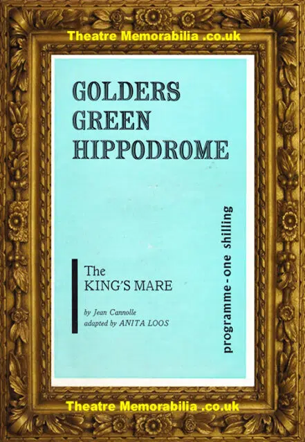 London Golders Green Hippodrome – The King’s Mare – 1966