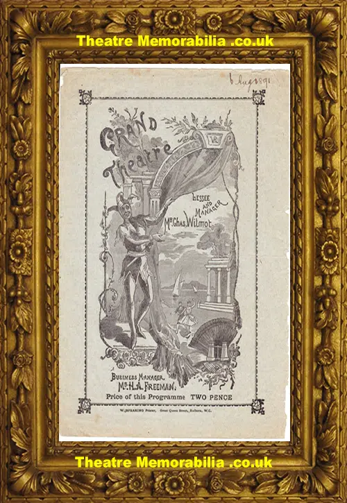 London Grand Theatre - The Silver King - 1891