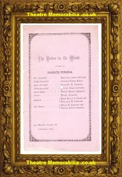 London Harley Street Christmas Theatre – Babes in the Wood 1872