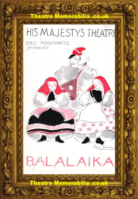 London Her Majesty’s Theatre – Balalaika – 1937