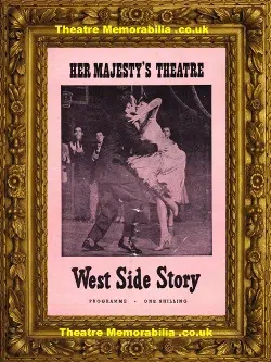 London Her Majesty’s Theatre – West Side Story – 1958