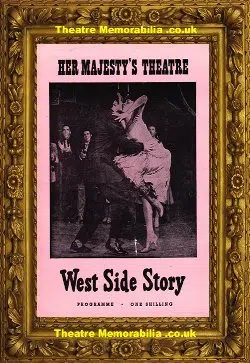 London Her Majesty’s Theatre – West Side Story – 1958 – Original