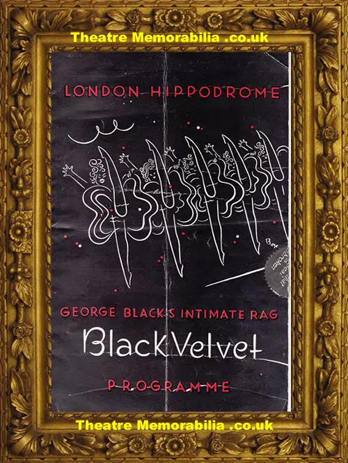London Hippodrome Theatre - Black Velvet - 1939