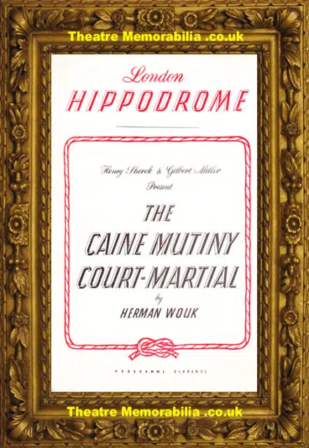 London Hippodrome Theatre – The Caine Mutiny Court Martial 1956