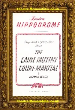 London Hippodrome Theatre – The Caine Mutiny Court Martial 1956