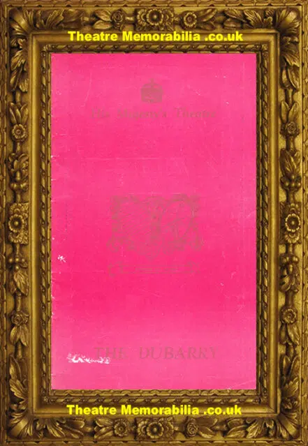 London His Majesty’s Theatre – The Dubarry – 1933