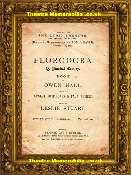 London Lyric Theatre – Florodora – 1899