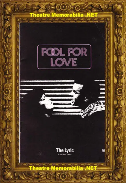 London Lyric Theatre – Fool For Love – 1985 – Julie Walters