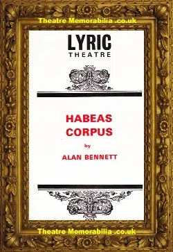 London Lyric Theatre – Habeas Corpus – 1973 – Alec Guinness