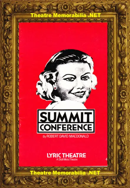 London Lyric Theatre – Summit Conference – 1982 – Glenda Jackson