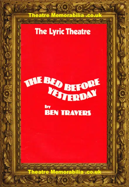 London Lyric Theatre – The Bed Before Yesterday – 1976 – Mirren