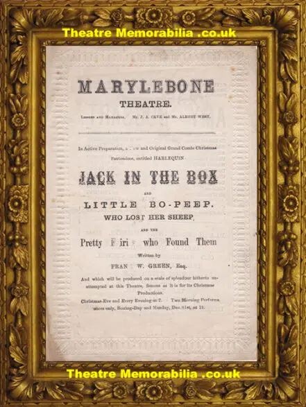 London Marylebone Theatre – Amy Robsart – The Detective – 1875