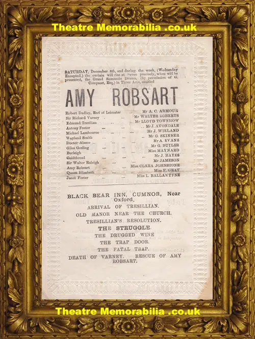 London Marylebone Theatre - Amy Robsart - The Detective - 1875