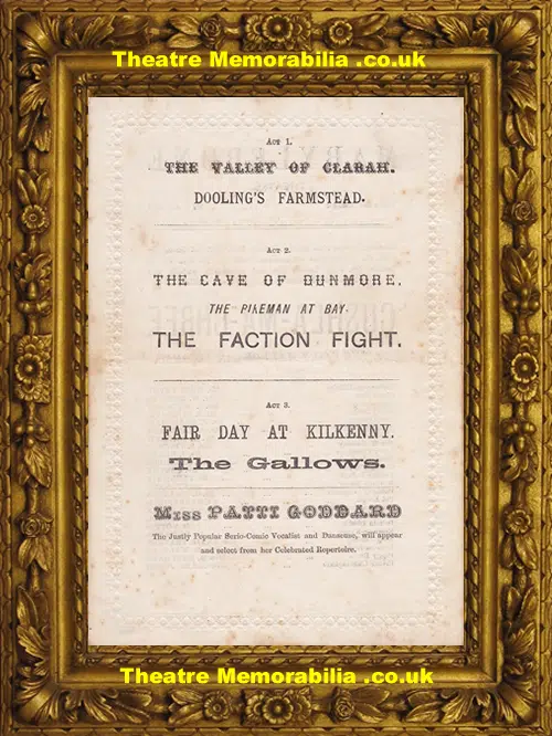 London Marylebone Theatre - Cushla Ma Chree + Vidocqi - 1873