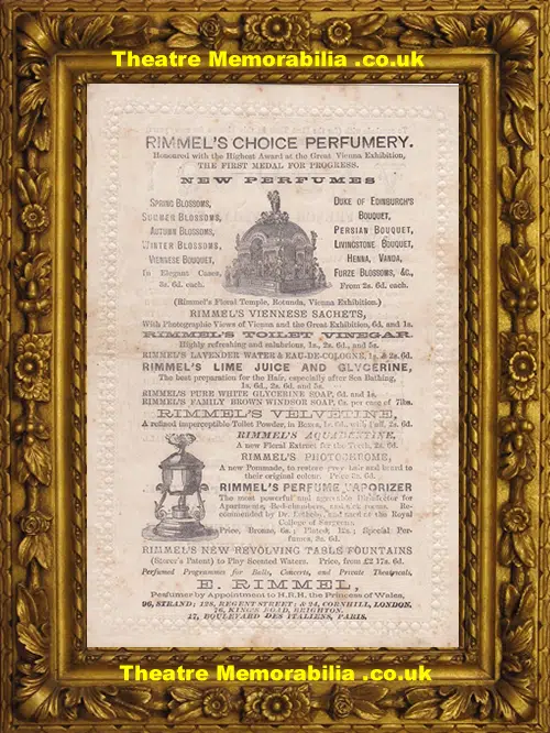 London Marylebone Theatre - Cushla Ma Chree + Vidocqi - 1873