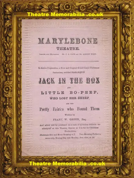 London Marylebone Theatre – Dead Letter + Blue Dwarf – 1877