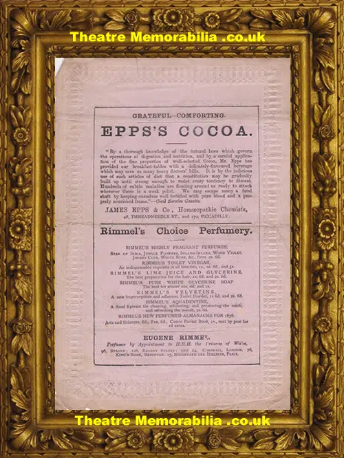London Marylebone Theatre - Dead Letter + Blue Dwarf - 1877