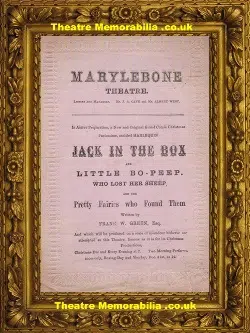 London Marylebone Theatre – Dead Letter + Blue Dwarf – 1877