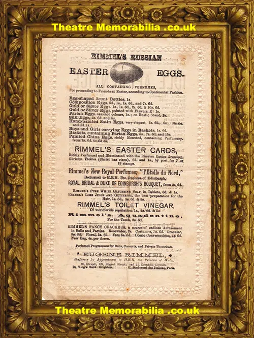 London Marylebone Theatre - Dinorah - Idle Apprentice - 1874