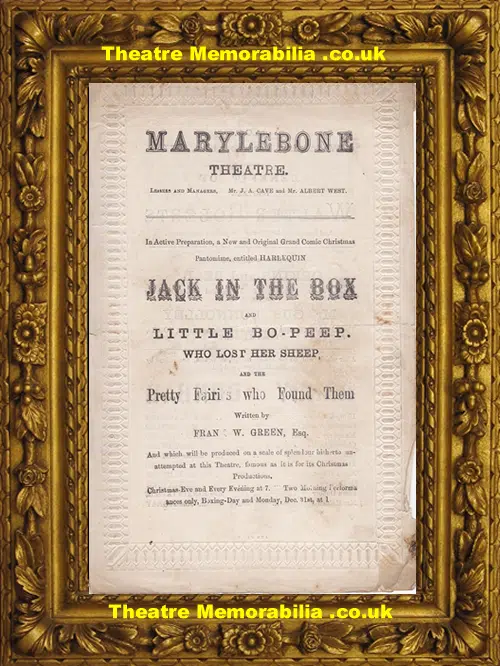 London Marylebone Theatre - Henry Dunbar Murder In the Barn 1877