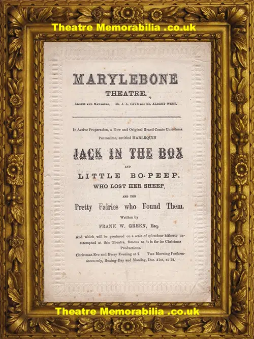 London Marylebone Theatre - Ivanhoe - 1877