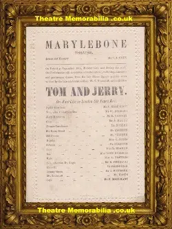 London Marylebone Theatre – Tom And Jerry – 1874