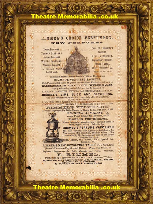 London Marylebone Theatre - William Tell + Ghost Lover - 1873