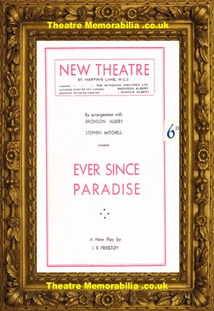 London New Theatre – Ever Since Paradise – 1947 – Ursula Jeans