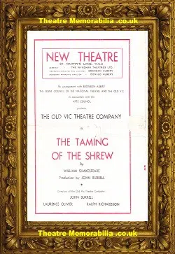 London New Theatre - The Taming Of The Shrew - 1947